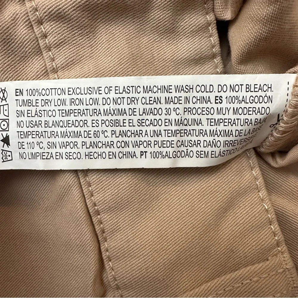 Forever 21 Cotton Cargo Pants Women’s Size XS Light Almond Pink - Picture 3 of 8